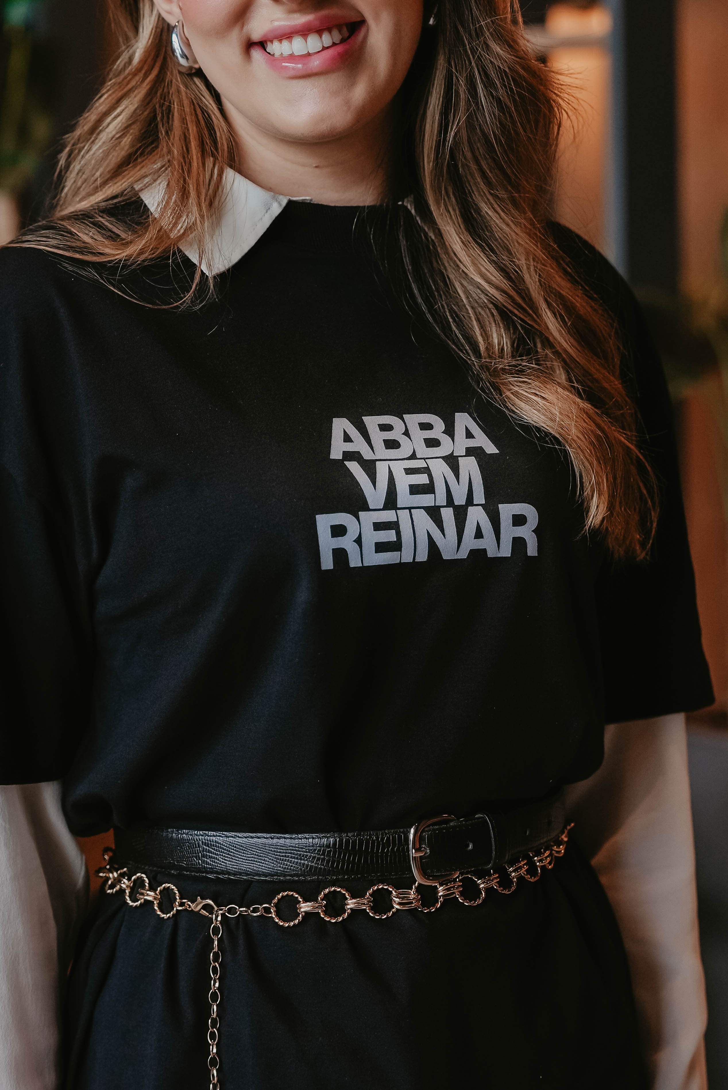 Camiseta "Abba, Vem Reinar" | Coleção Algo Novo